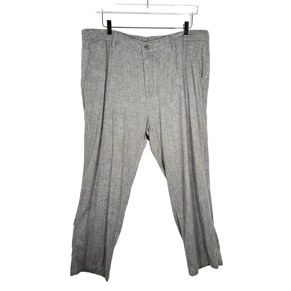 Burberry Brit Men's Straight Leg Dress Pants Size 40 Gray Flat Front Breathable